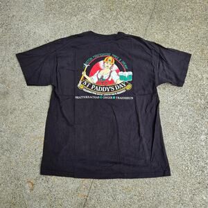Vtg LEWISTON FIREFIGHTERS Bagpipe Band St. Paddy's Day Idaho Local T Shirt Lg